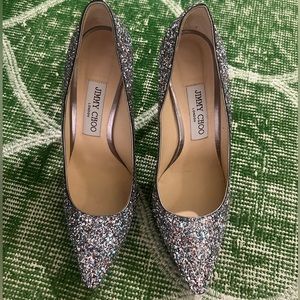 Jimmy Choo Glitter Pumps